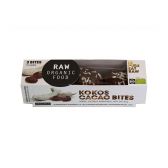 Raw Organic Food Cocoa bites with cocos