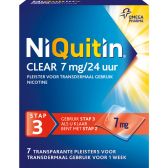 Niquitin Clear pleisters 7 mg stoppen met roken