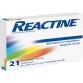 Reactine Cetrizine 10 mg hooikoortstabletten groot