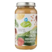 Albert Heijn Biologische rundvlees met linzen, aardappel en courgette (vanaf 12 maanden)