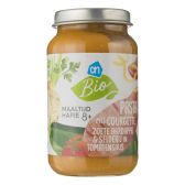 Albert Heijn Biologische pasta met courgette, aardappel en selderij in saus (vanaf 8 maanden)