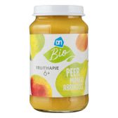 Albert Heijn Biologische fruithapje abrikoos, mango en peer (vanaf 6 maanden)