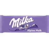 Milka Alpenmelk chocolade reep klein