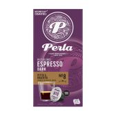 Perla Espresso dark coffee caps houseblends