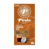 Perla Lungo dark coffee caps houseblends
