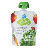 Albert Heijn Organic squeeze fruit apple, carrots and cauliflower (from 6 months)