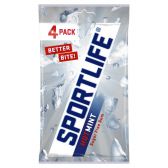 Sportlife Hete munt suikervrije kauwgom 4-pack