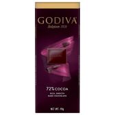 Godiva Dark chocolate tablet 72% cocoa
