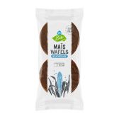 Albert Heijn Organic milk chocolate corn wafers