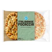 Albert Heijn Focaccia met rozemarijn en zeezout (voor uw eigen risico, geen restitutie mogelijk)