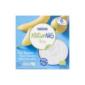 Nestle Naturnes biologische peer en banaan baby toetje (vanaf 6 maanden)