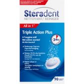Steradent Triple action plus cleansing tabs large