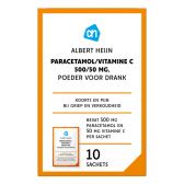 Albert Heijn Paracetamol met vitamine C 500/50 mg tabletten