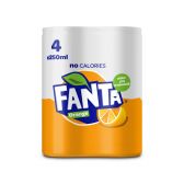 Fanta Orange zero 4-pack