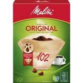 Melitta Bruine 102 koffiefilters