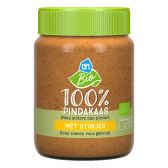 Albert Heijn Biologische 100% pindakaas met stukjes pinda