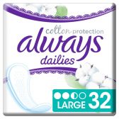 Always Biologische dailies cotton large pantyliners