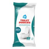 Albert Heijn Humid toilet cleaning wipes