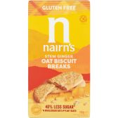 Nairn's Gluten free cookies breaks with oat and ginger