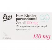 Etos Paracetamol for children 120 mg suppository