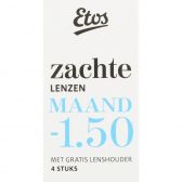 Etos Zachte maandlenzen -1.50 + lenshouder