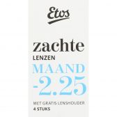 Etos Zachte maandlenzen -2.25 + lenshouder