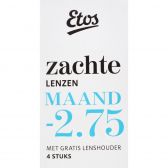 Etos Zachte maandlenzen -2.75 + lenshouder