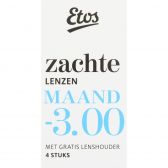 Etos Zachte maandlenzen -3.00 + lenshouder