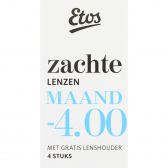 Etos Zachte maandlenzen -4.00 + lenshouder