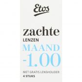 Etos Zachte maandlenzen -1.00 + lenshouder