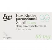 Etos Paracetamol for children 60 mg suppository