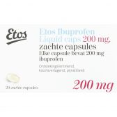 Etos Ibuprofen 200 mg vloeibare capsules