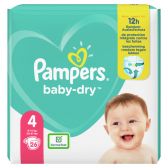 Pampers Baby dry size 4 diapers carry pack