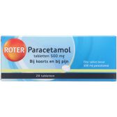 Roter Paracetamol 500 mg tabletten klein