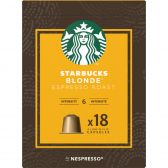 Starbucks Nespresso blonde espresso roast koffiecapsules groot
