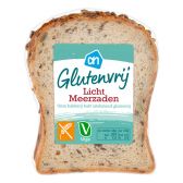 Albert Heijn Glutenvrij licht meerzadenbrood half (voor uw eigen risico, geen restitutie mogelijk)