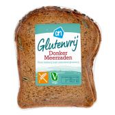 Albert Heijn Glutenvrij donker meerzadenbrood half (voor uw eigen risico, geen restitutie mogelijk)