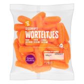 Albert Heijn Geschrapte worteltjes familieverpakking (voor uw eigen risico, geen restitutie mogelijk)