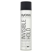 Syoss Invisible hold styrling hair spray (only available within the EU)