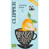 Clipper Biologische groene breezy mango en gember thee