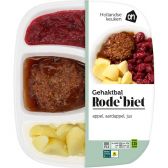 Albert Heijn Meatball with beetroot and apple (at your own risk, no refunds applicable)