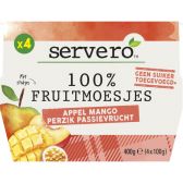 Servero 100% Appel, mango en perzik passie fruitmoes