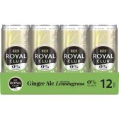 Royal Club Ginger ale with lemongrass 12-pack