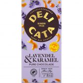 Delicata Pure chocolade reep met lavendel en karamel