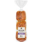 Albert Heijn Rozijnen krentenbollen (voor uw eigen risico, geen restitutie mogelijk)