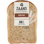 Albert Heijn Zaanse snijder bruinbrood half (voor uw eigen risico, geen restitutie mogelijk)