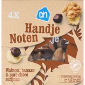 Albert Heijn Handje noten met walnoten, bananen en pure chocolade