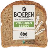 Albert Heijn Boerenvolkoren sesam brood half (voor uw eigen risico, geen restitutie mogelijk)