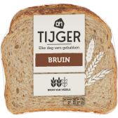 Albert Heijn Tijger bruinbrood half (voor uw eigen risico, geen restitutie mogelijk)