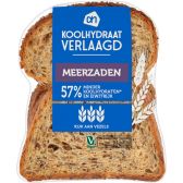 Albert Heijn Koolhydraat vezelrijk meerzaden brood half (voor uw eigen risico, geen restitutie mogelijk)